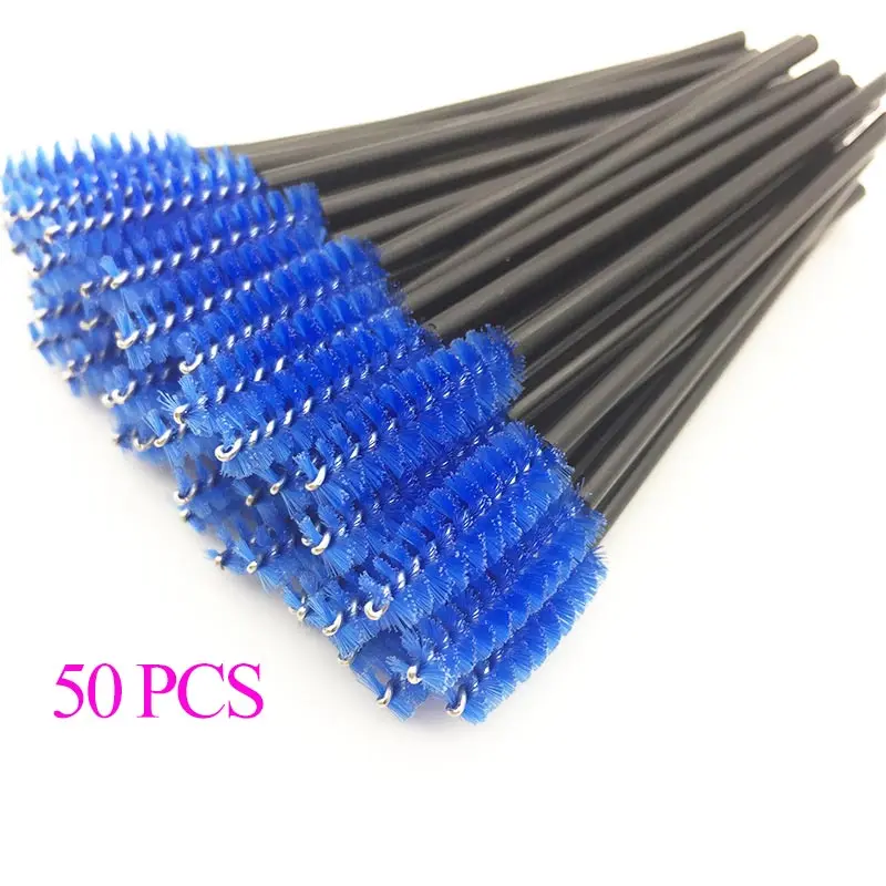 50Pcs Make Up Brushes Eyelash Brush Disposable Mascara Wands Applicator Eye lashes Cosmetic maquillaje For Makeup Tool | Красота и