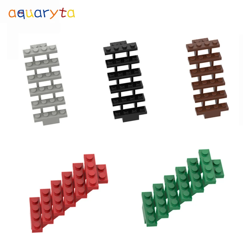 

Aquaryta 8pcs 30134 7x4x6 Stairs Building Block Small Particles DIY Enlighten Bricks Compatible with All Brand Street View Toys