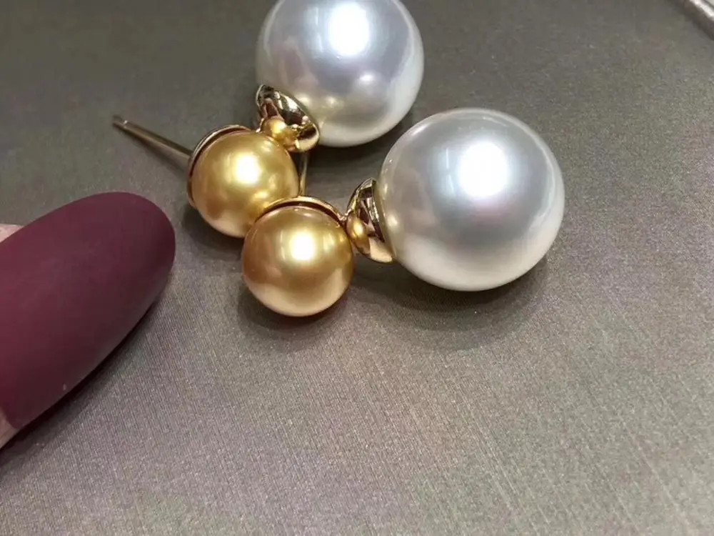 Женские серьги-подвески из серебра 922 пробы с пресноводным белым жемчугом 7-8 мм |