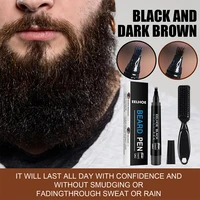 beard pencil four fork tip beard filling pen with brush waterproof and long lasting beard filler for men beard pen beard tools