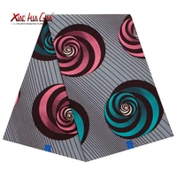 xiaohua brands african fabrics high quality cotton ankara rotating abstract pattern sewing party clothes 6 yards 40fs1304