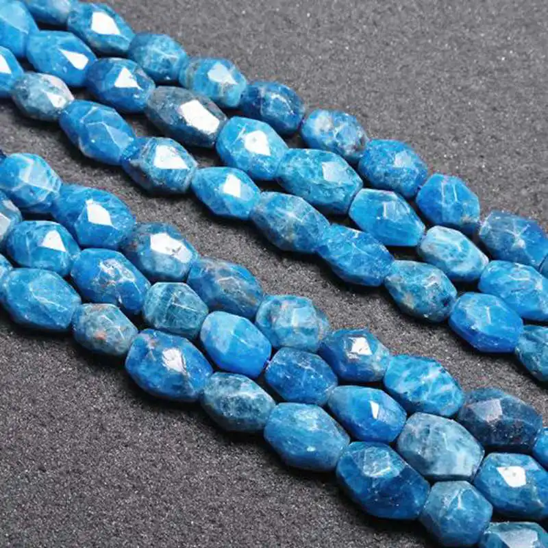 Irregular Shape Faceted Different Materials Natural Stone DIY Jewelry Loose Beads 15
