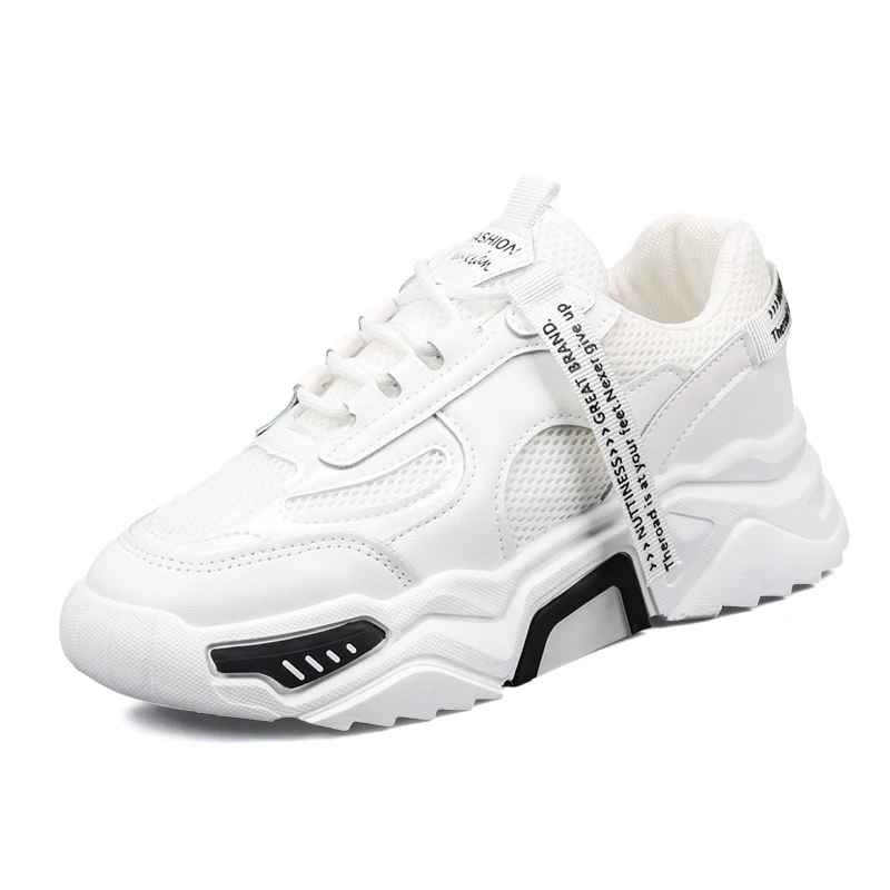 

The New Spring 2020 Fashion Women's Shoes Sneakers Show High Running Shoes Platform Comfortable Breathable Trend Female Shoes
