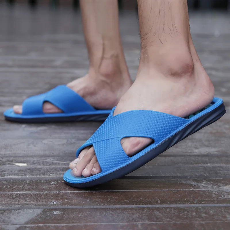 Мужские дышащие слипоны повседневные сандалии легкая крутая пляжная обувь для