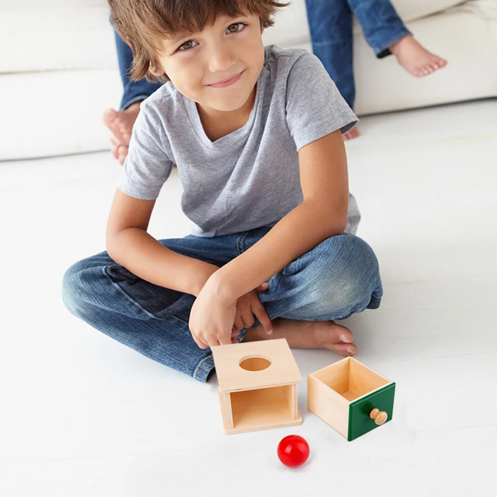 Деревянная игрушка Монтессори для раннего развития коробка монет обучения