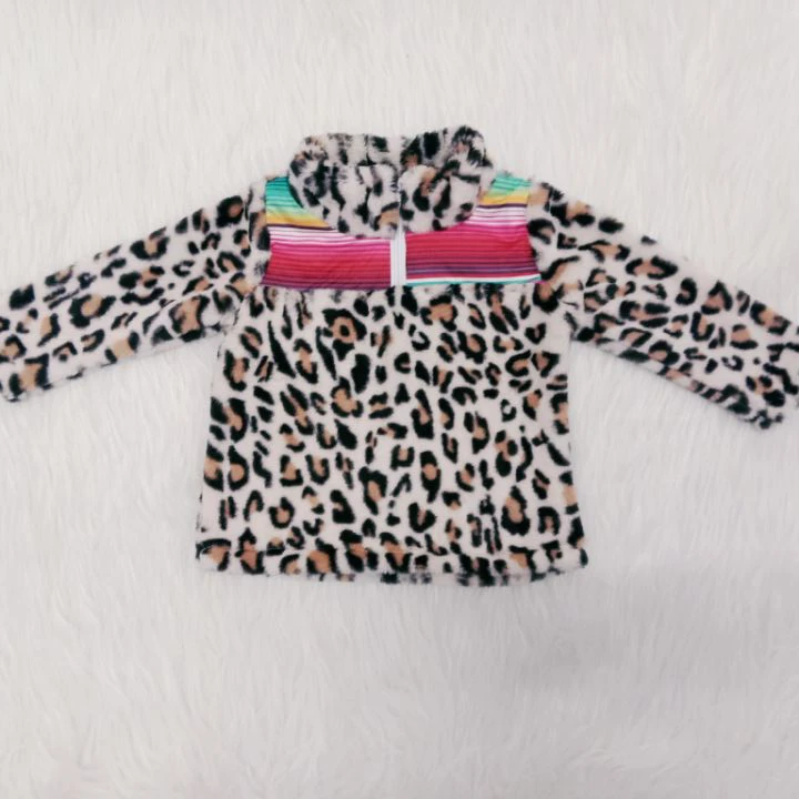 Зимнее цветное модное пальто с леопардовым принтом для маленьких девочек | Мать и