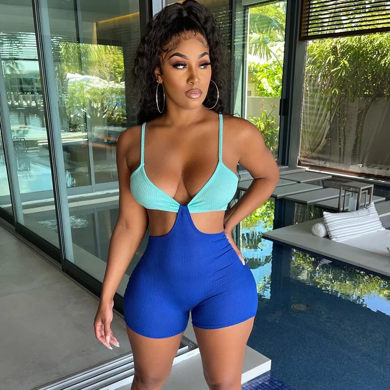 

Женское трикотажное боди на бретельках, с открытой спиной