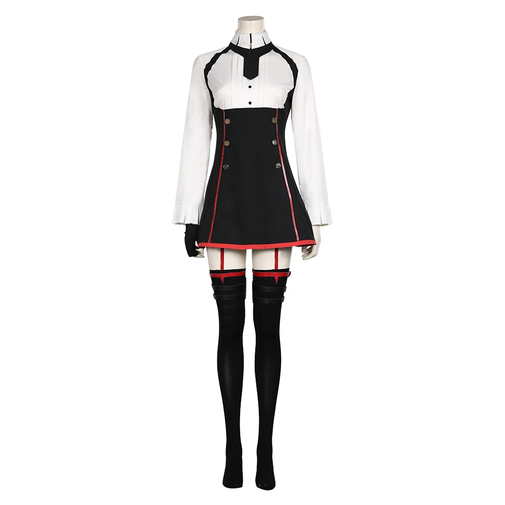 

Demon King Academy-Sasha Necron Cosplay Costumes Women Dress Outfits Halloween Carnival Suit