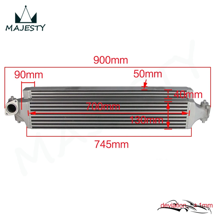 Болтовой FMIC передний монтажный интеркулер подходит для 16-17 H * onda C ivic 1.5L Turbo Silver |