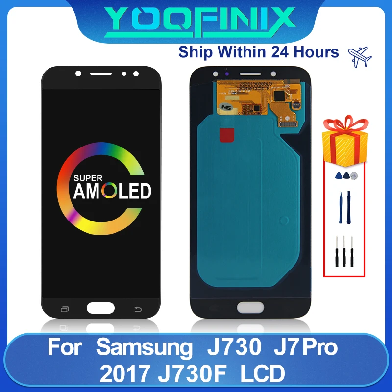 Дисплей 5 дюйма для Samsung Galaxy J730 J7 Pro LCD J730G/DS сенсорный экран дигитайзер телефон J730GM