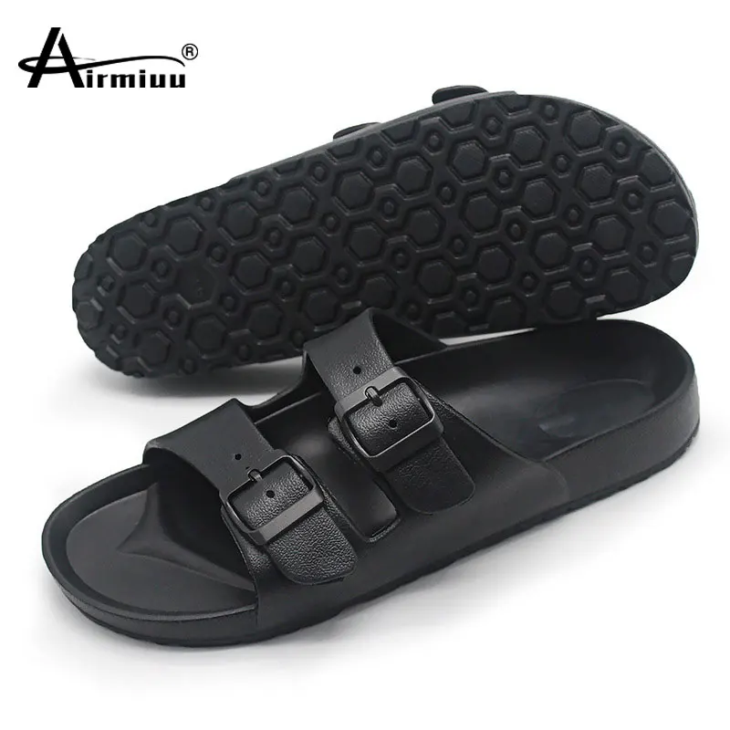 

Размера плюс для мужчин; Повседневные ботинки с пряжкой обувь на резиновой подошве; Мужские летние шлепанцы EVA Мягкие Шлепанцы без задника с...