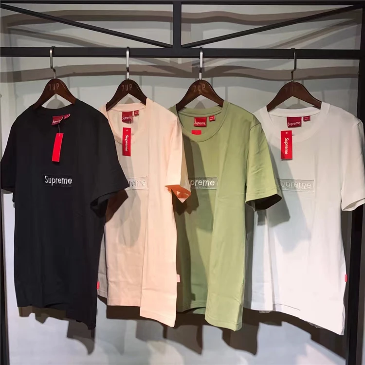 

2021 Classic Style Supreme Box T-shirt Men Women Color 20 Color S-XL
