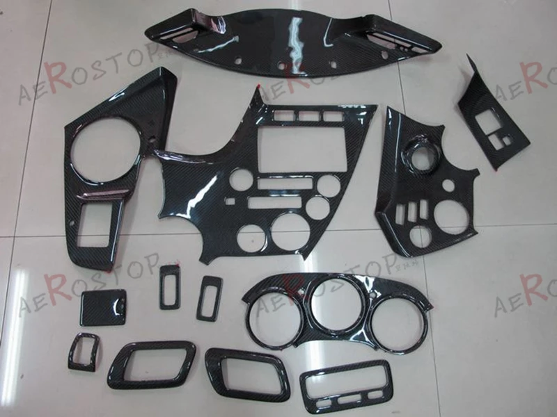 Карбоновое волокно с/без отверстий RHD ручная внутренняя отделка 13 шт. для SUPRA JZA80