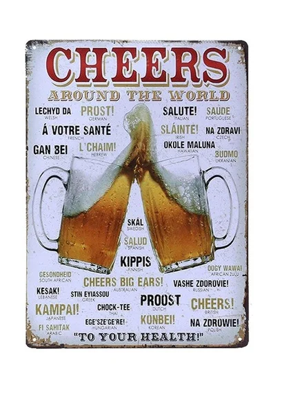 

Декоративные знаки, металлический Железный жестяной знак, ретро винтажное украшение на стену в виде пива, художественный декор для бара и д...