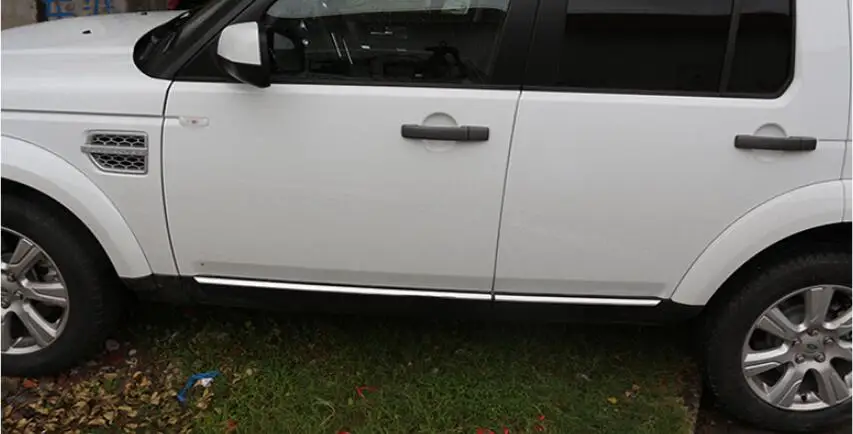 

Stainless Steel SIDE BODY SKIRTS KIT LIP & Rear Trunk Door Lid Cover Trim For Discovery 3/4 LR3/LR4 2005-2017