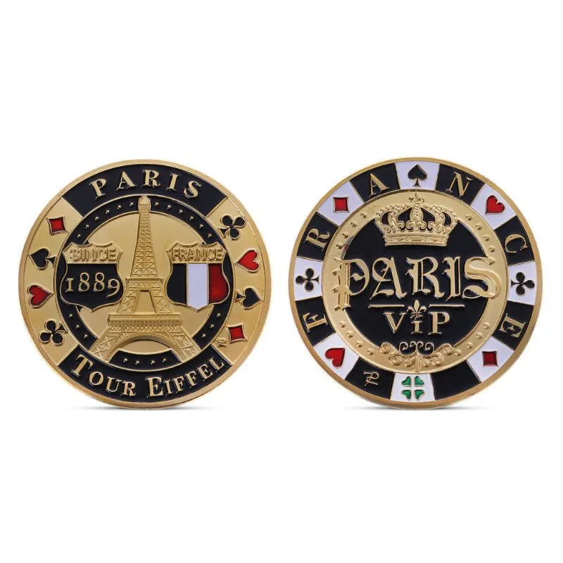 

Paris VIP Las Vegas Commemorative Coins Lucky Specie Eiffel Tower Since 1889 France Love Badge