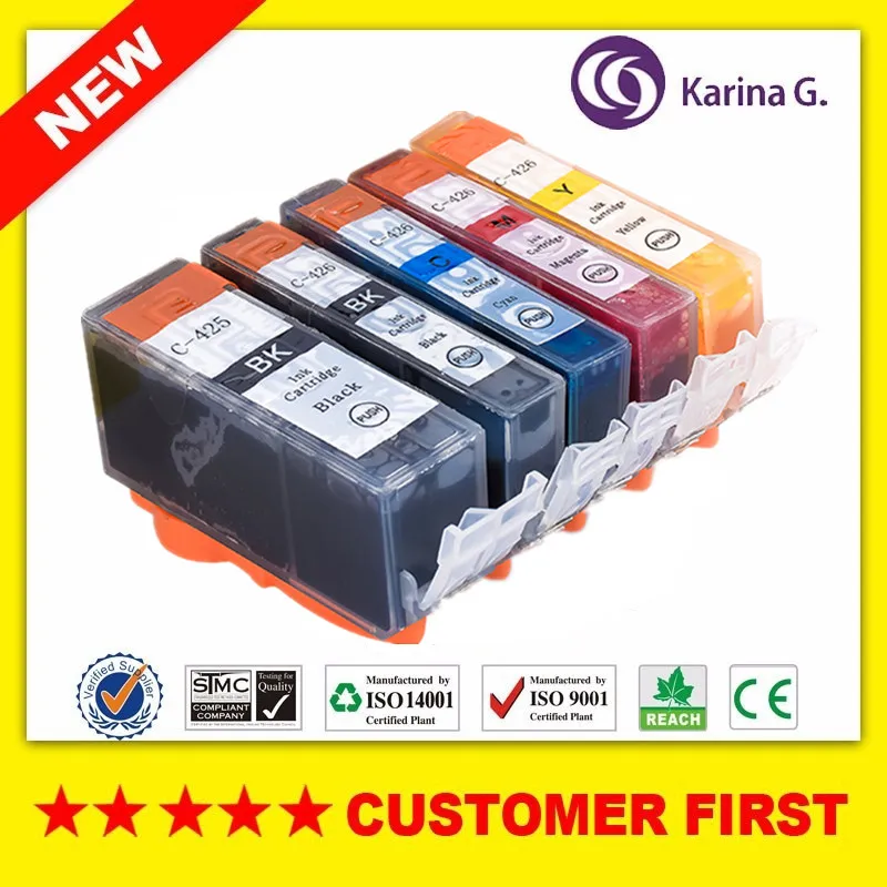 Совместим с Canon PGI425 фотосессия 426 фотокартридж чернилами для PIXMA IP4840 IP4940 IX6540 MG5140 и