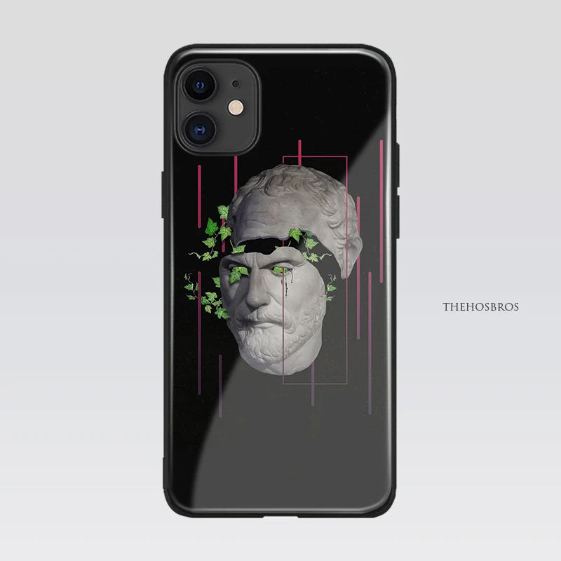 

VIP LINK Statue dark art modern soft silicone glass Phone case