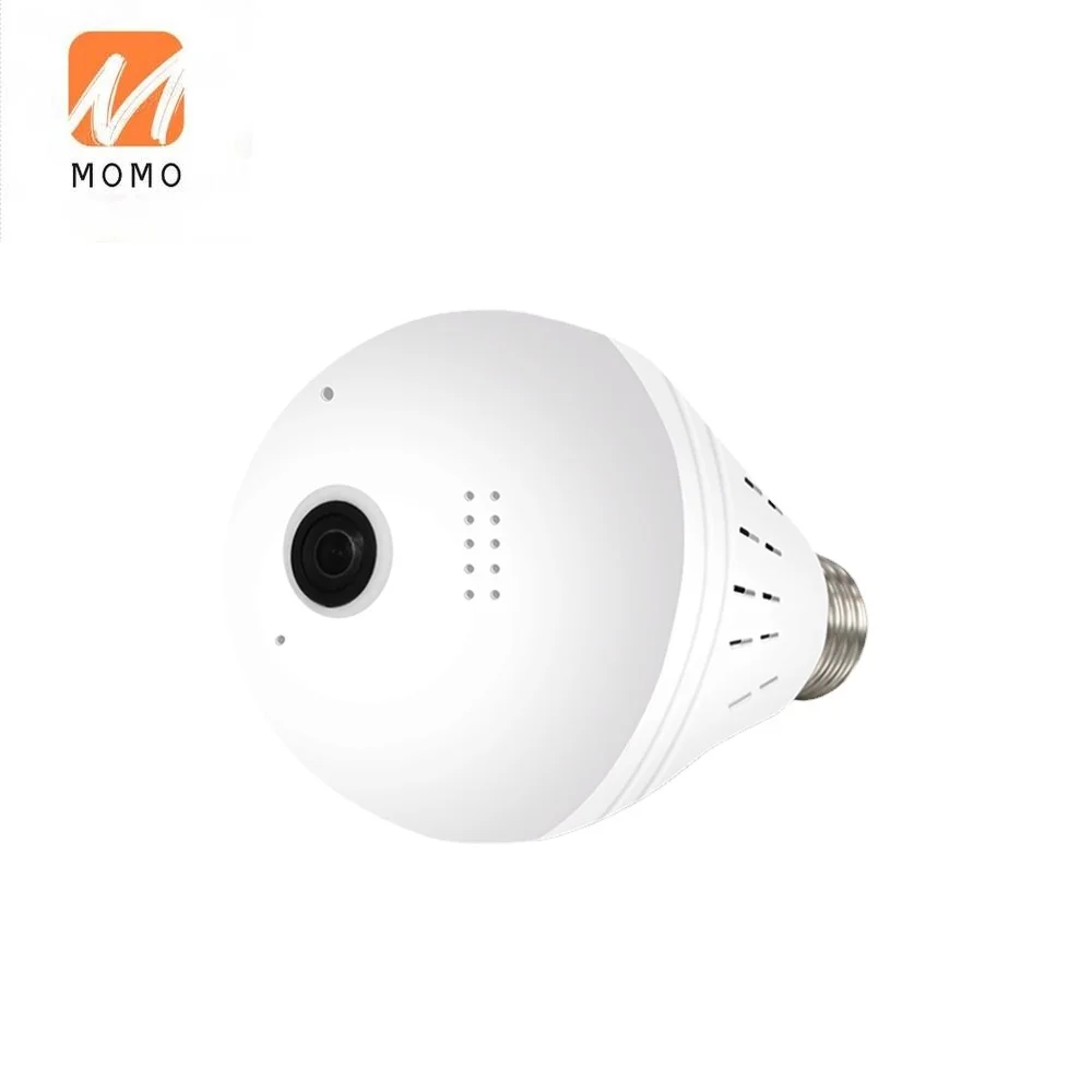 Камера Wi-Fi 360 градусов Панорамное семейное видеонаблюдение камера с лампочкой и