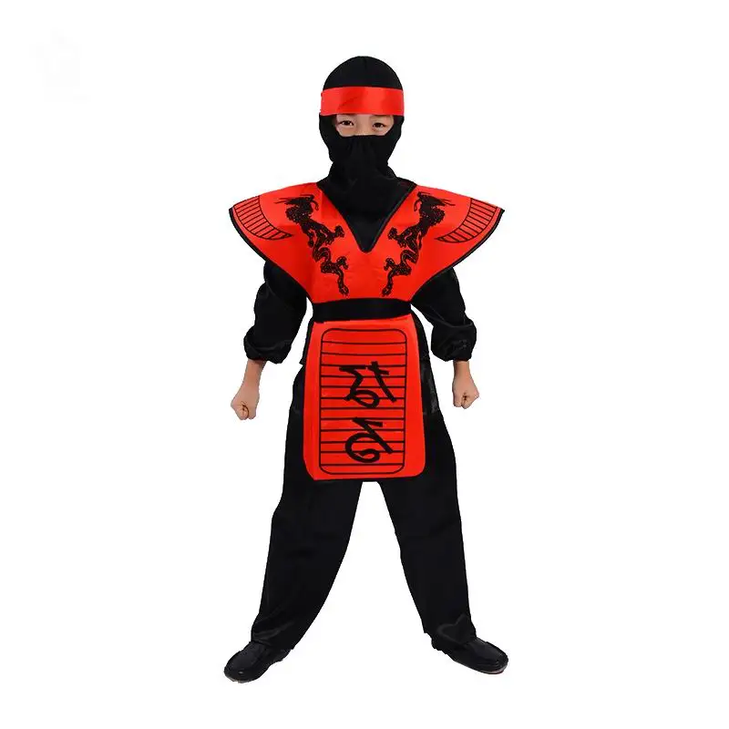 Красный Костюм Ninjago; комплекты одежды для мальчиков; костюмы Косплей ниндзя; комплекты одежды для рождественской вечеринки; костюмы на Хэллоуин для мальчиков - Цвет: Красный