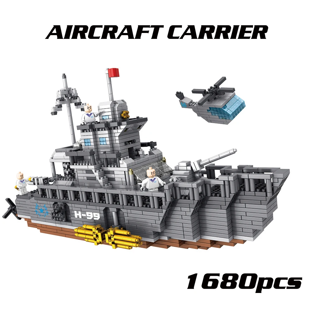 1680 шт 9910 2 военная модель танка атомной/авианосец строительные блоки комплект для