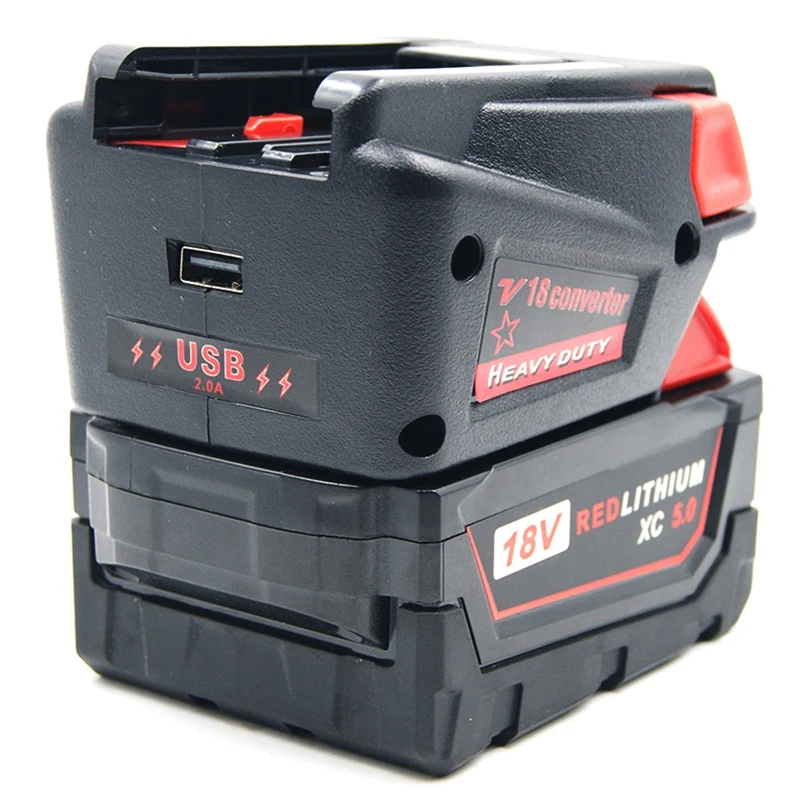 USB-адаптер для литий-ионного аккумулятора Milwaukee M18 18 в литий-ионный аккумулятор V18 |