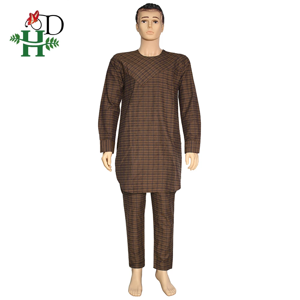 Мужская одежда в африканском стиле H & D комплект из 2 предметов рубашка и брюки