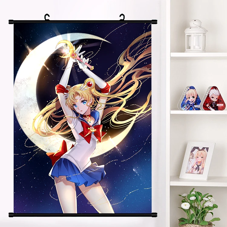 

Anime Posters Sailor Moon Chibiusa Luna Mizuno Ami Wall Scroll Mural Poster Wall Art Picture Decoration Home Decor