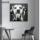 Постер с изображением черно-белых собак, современная картина на стену с изображением животных, далматинцев для гостиной, Картина на холсте, украшение для дома