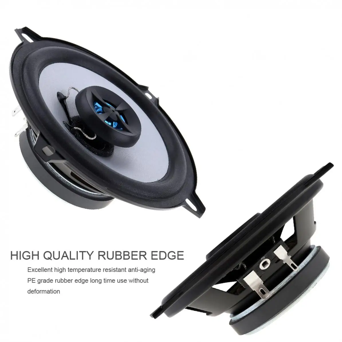 2 шт. 5 дюймовый сторонний автомобильный коаксиальный динамик 80 Вт громкий 4 Ом