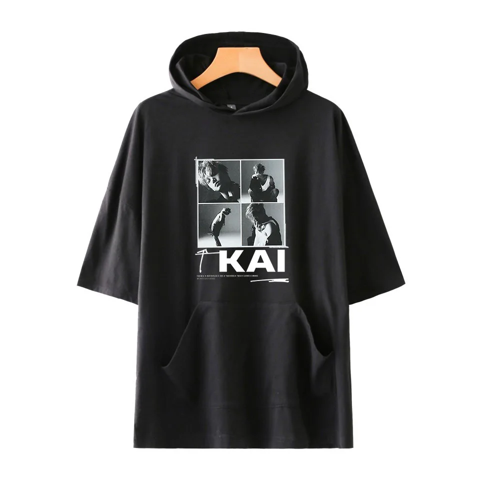 KPOP SuperM Альбом Футболка без рукавов с капюшоном для мужчин и женщин K POP супер м TAEMIN