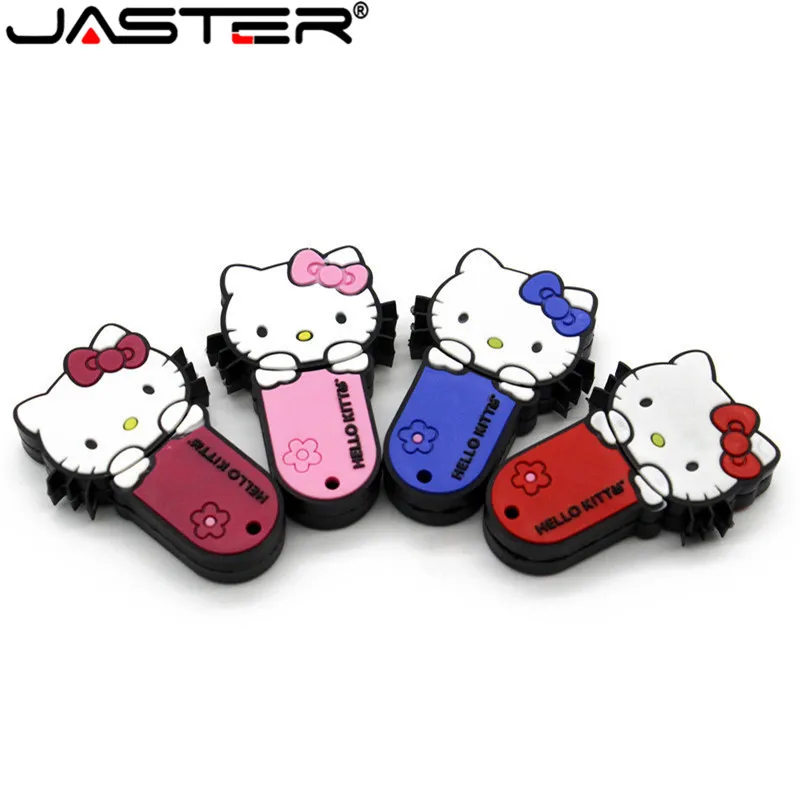 JASTER новый оптовый стиль 5 видов цветов Hello Kitty USB флэш накопитель кошка специальный