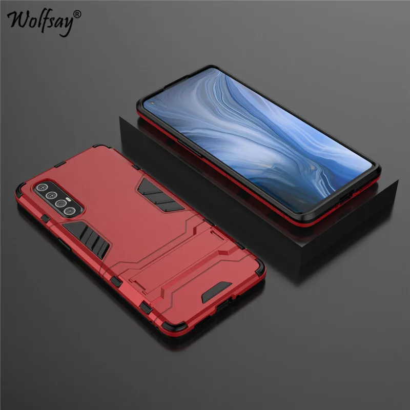 for oppo reno3 pro case shockproof soft rubber armor pc phone case bumper for oppo reno3 pro protective cover for oppo reno3 pro free global shipping