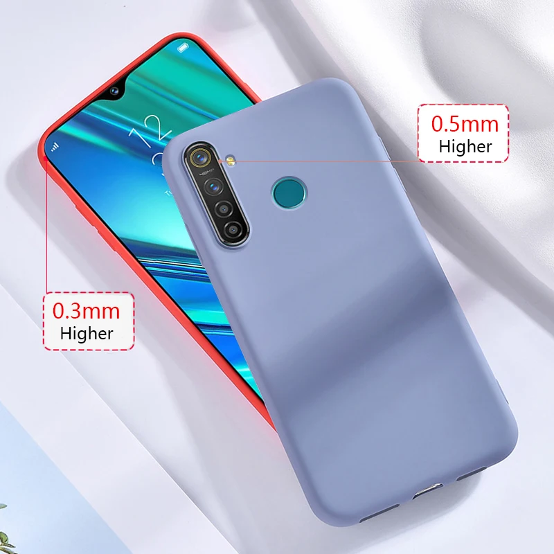 Rezzol для OPPO Realme 5 3 Pro Q X K3 жидкий силиконовый чехол мягкий защитный на заднюю панель