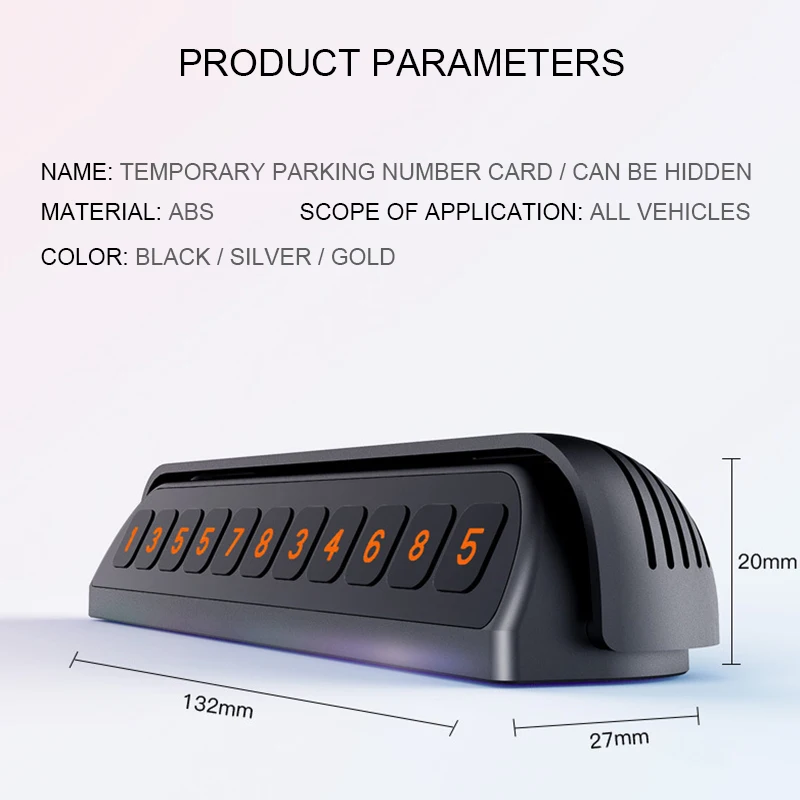 Скрытый номер телефона наклейка люминисцентный ночник Невидимый знак парковки в