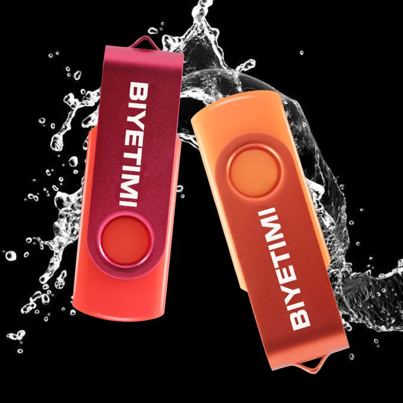 Usb флеш-накопитель Biyetimi объемом 128 ГБ, миниатюрный металлический флеш-накопитель объемом 64 ГБ, 32 ГБ, 16 ГБ, 8 ГБ, флеш-диск usb 2,0, флешка, флешка, флешки