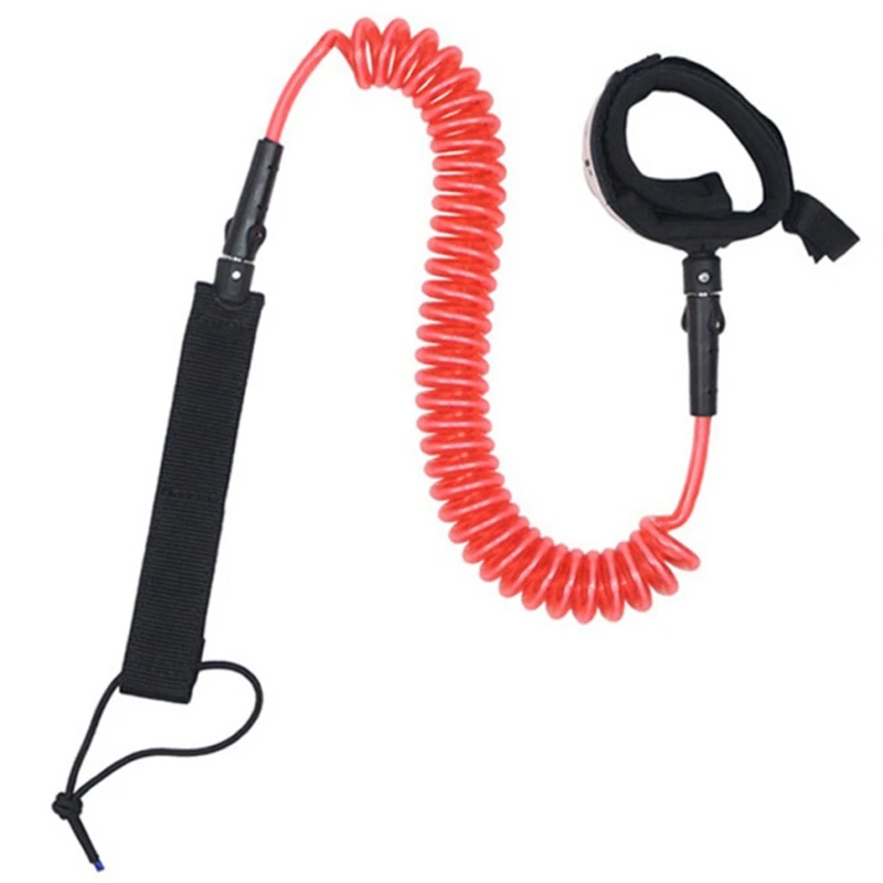 10Ft Coiled Surfboard Leash Surfing Stand Up Paddle Board Surf Tpu Cord | Спорт и развлечения