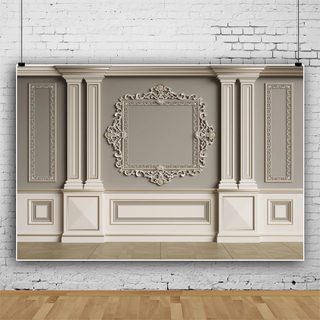 

Laeacco винтажный серый шикарный фон для фотосъемки на стену Декор для гостиной детский Фотофон для фотостудии