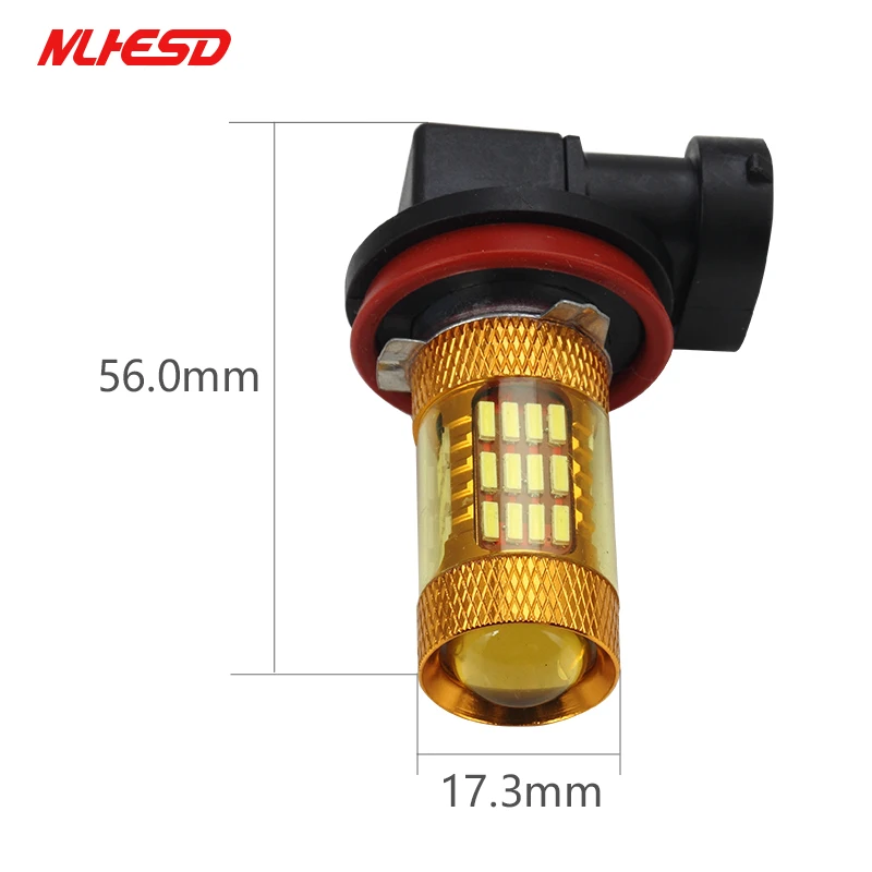 1 автомобильная светодиодная противотуманная фара белый свет 60smd 4014 LED H7 9006 H4 H8 H11