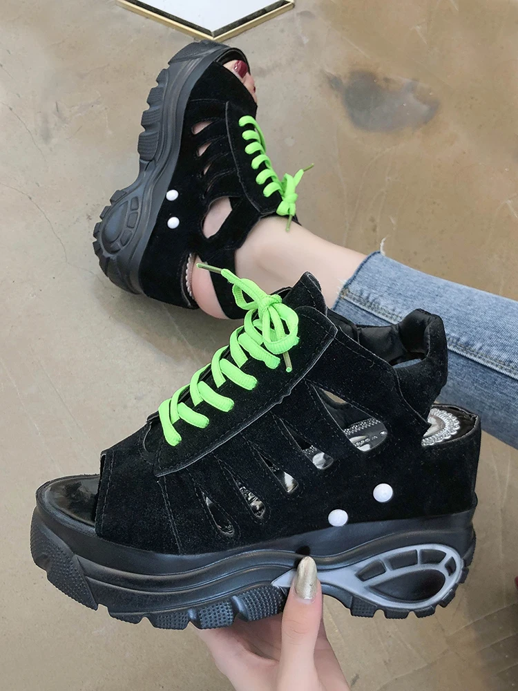 

Женские босоножки на очень высоком каблуке с косым носком, Новинка лета 2020, стильная женская повседневная обувь на платформе с открытым нос...