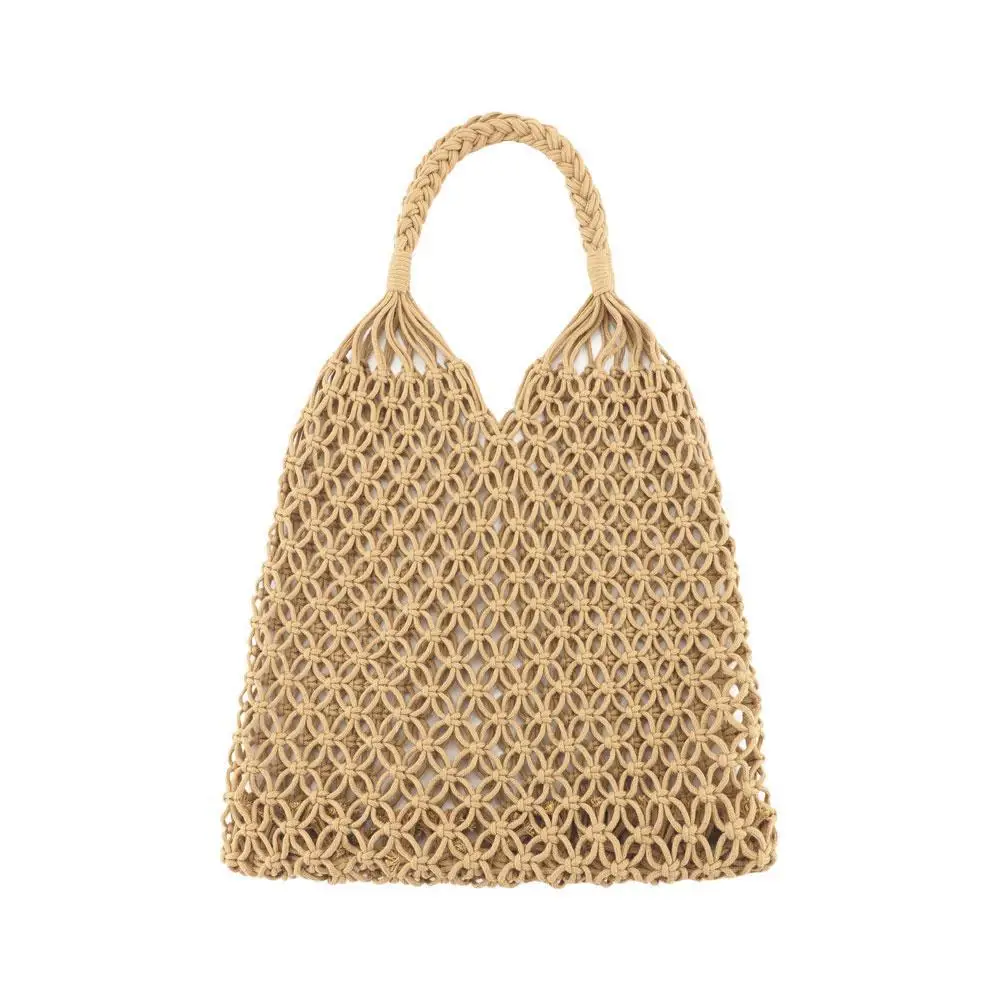 

New Style Ladies Bag, Large Straw Bag, Crochet Tassel Beach Handbag, Bag, Knitted Bohemian One-shoulder Messenger Ladies Ba W2Z3