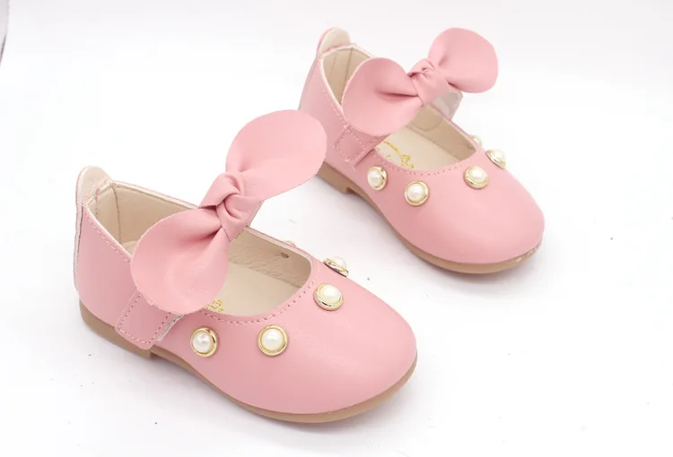 Стельки 11 5-15 5 см новинка обувь принцессы с бантом для маленьких девочек кожаные