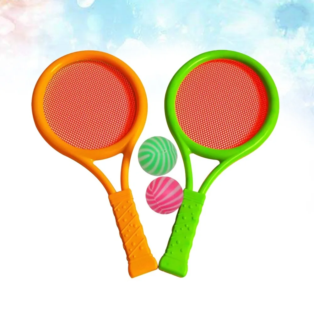 

Badminton Tennis Rackets Balls Set Children Kids Outdoor Sports Parent-Child Sports Educational Sports Game Toys for Children Bo