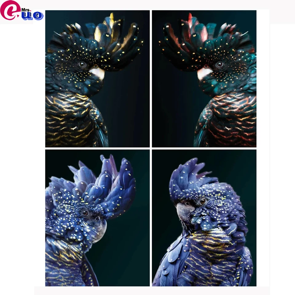 

5D DIY Diamond Painting Parrot blue art Full Square Round Animal Bird Cross Stitch Diamond Embroidery Mosaic Handmade Gift