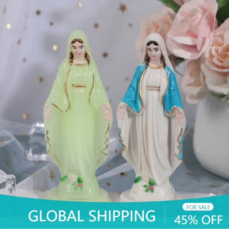 

Catholic Resin Madonna Virgin Mary Statue Figure Handmade Figurine Religious Wedding Gift Xmas Desktop Decoration