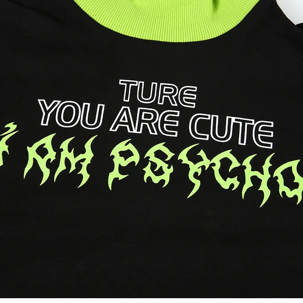 Модная женская толстовка с надписью «YOU ARE CUTE», водолазка с длинным рукавом, свитер, топ, пуловер с капюшоном, топы, джемпер, Sudadera Mujer