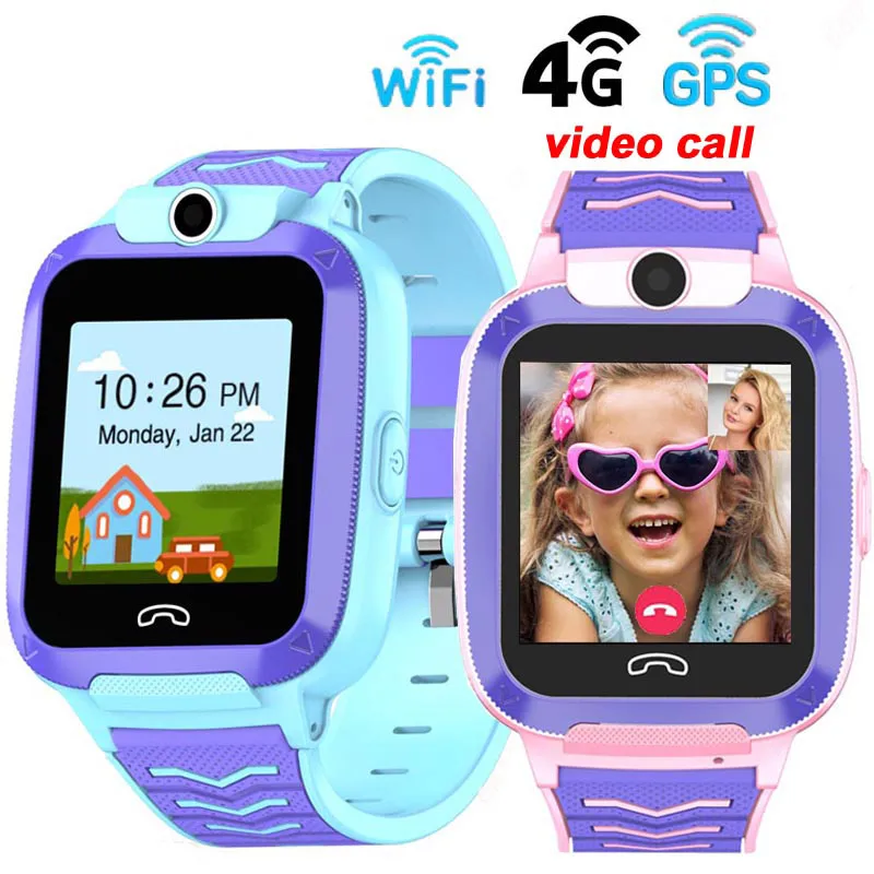 2020 Новый 4G Детские умные часы Видеозвонок IP67 Водонепроницаемый WI FI Smartwatch Камера с