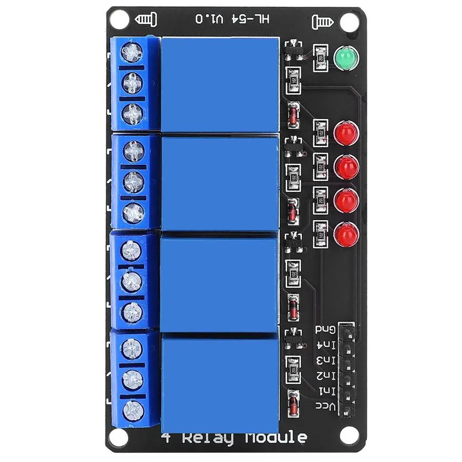 4 Канальный Релейный модуль низкоуровневый релейный 3 в Черная Пластина С