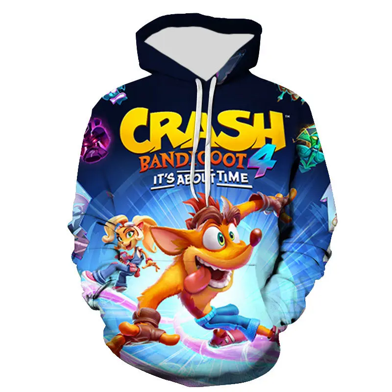 Пуловер 3D новинка японские игры полосатая повязка мужские и женские толстовки с