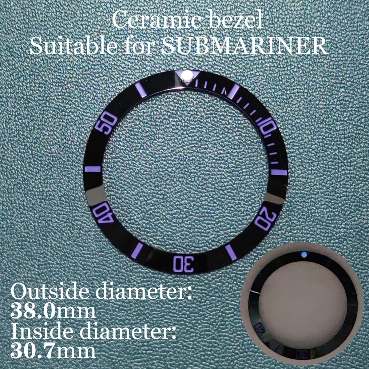 

38mm 2021 New Style Advanced Engraved Ceramic Bezel Suitable For 40mm Case Accessories